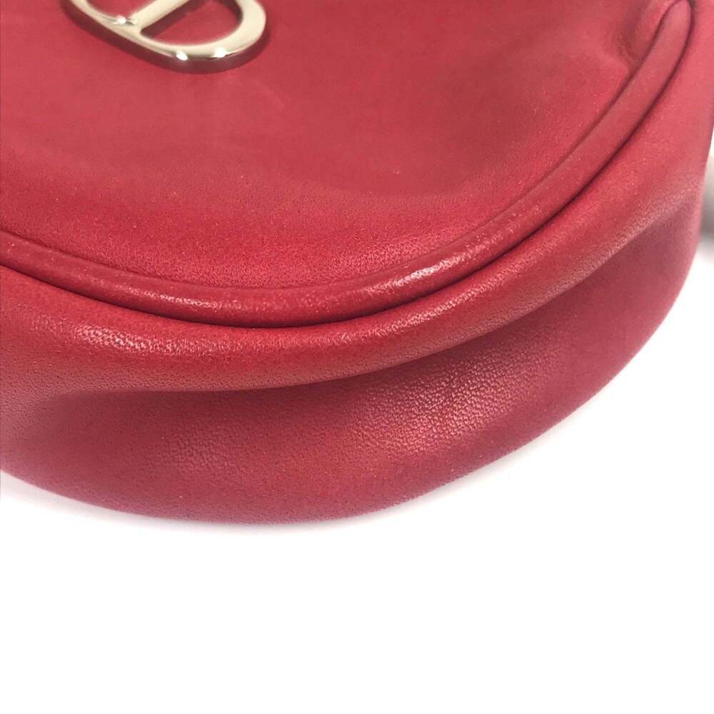 CHRISTIAN DIOR Red Leather Pochette Shoulder Bag - Picture 5 of 16